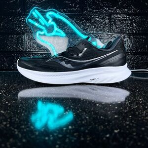 Saucony Guide 15 Men’s Walking Gym Training Running Shoes Sneakers Black - 12